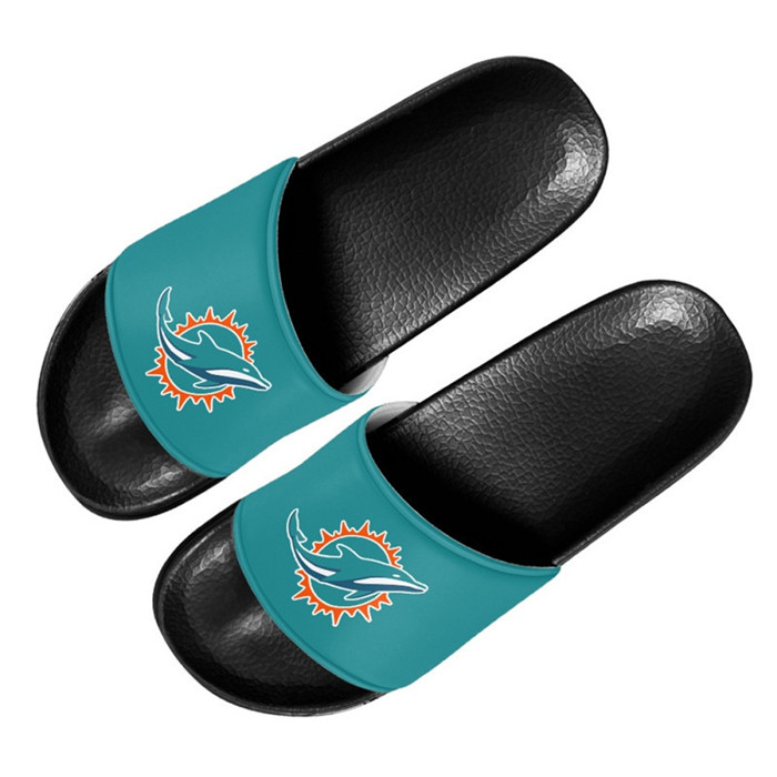 Men's Miami Dolphins Flip Flops 002 Men's Miami Dolphins Flip Flops 002